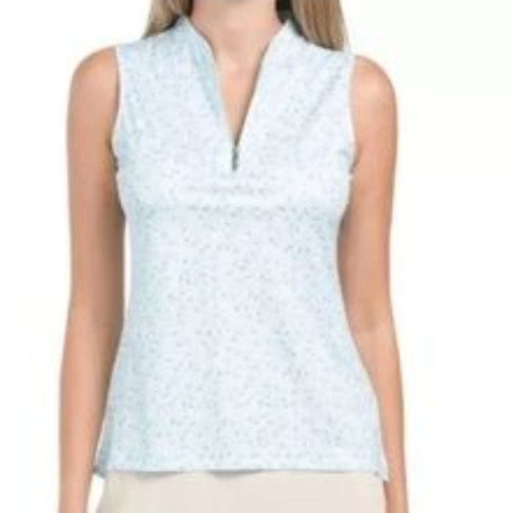 Greg Norman Light Blue Sleeveless Women's Golf/ Tennis Top